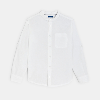 قميص سادة بياقة قائمة...